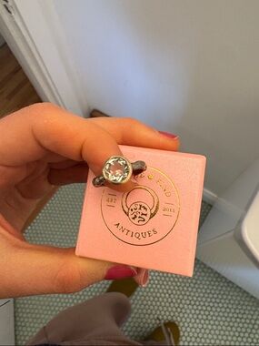 Antique Round Bezel Ring- Women's Jewelry